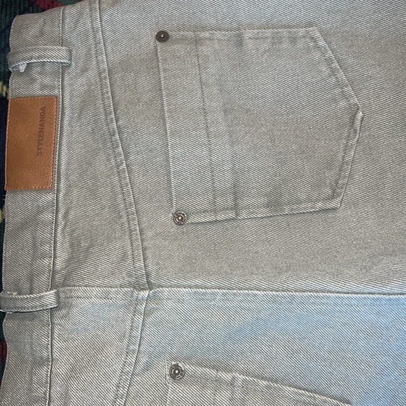 Stylenanda 3ce Green mid rise wide leg denim jeans - Picture 5 of 17